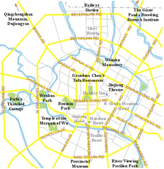 Figure 2. Chengdu City Map