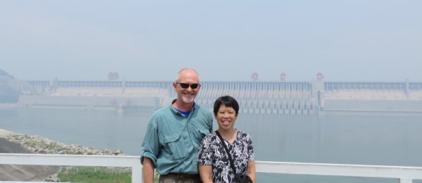 My husband John and I enjoyed seeing the Three Gorges Dam. At the dam site itself, there were many tour groups of both foreign and Chinese visitors.  